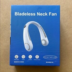 Master Life Bladeless Neck Fan - White